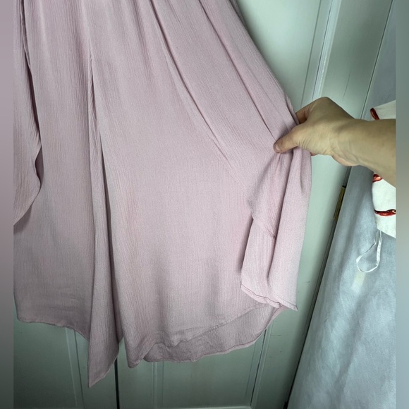 NWT Final Touch Dusty Mauve Palazzo Pants Gauzy Fabric Flowy Comfortable Sz S - Picture 4 of 8